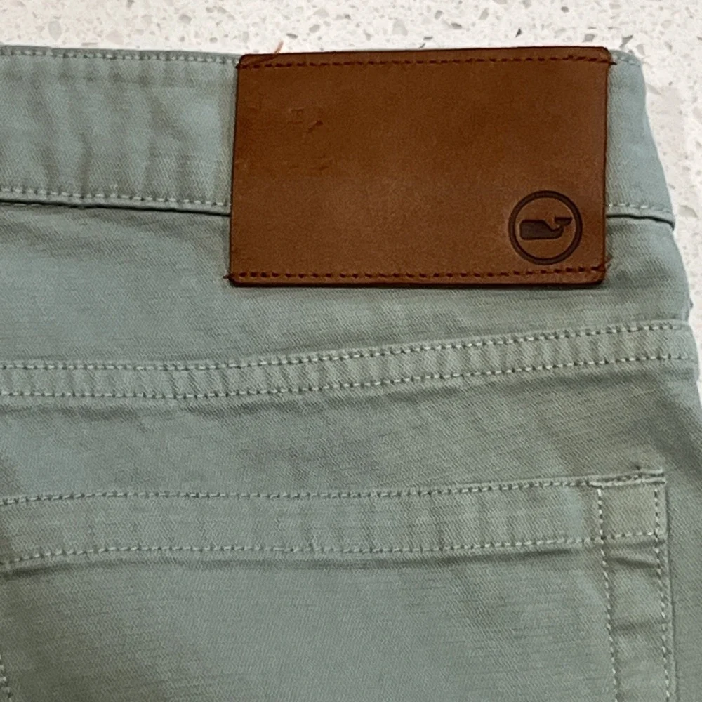 Vineyard Vines Mens 5 pocket pants 33x30 Green Stretch Casual Jeans